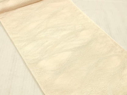 平和屋着物＊夏物 六通柄 本袋帯 雪芝文 銀糸 正絹 逸品 DABD6544cm