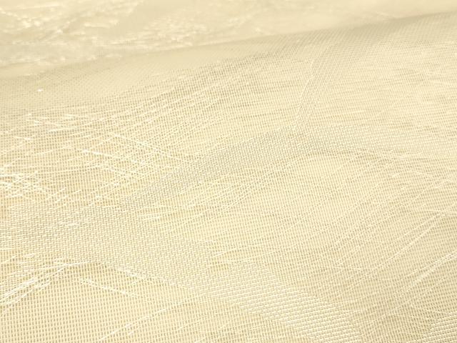 平和屋着物＊夏物 六通柄 本袋帯 雪芝文 銀糸 正絹 逸品 DABD6544cm