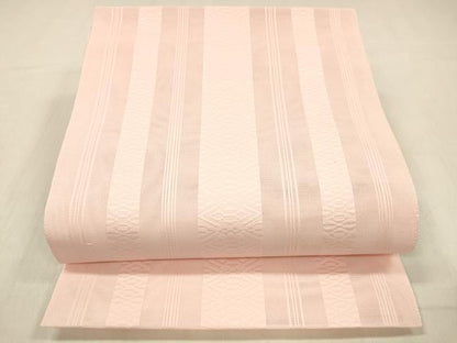 平和屋着物＊夏物 博多織 八寸名古屋帯 紗献上 珊瑚色 DABD6548cm