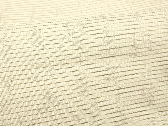 平和屋着物＊夏物 絽綴れ 九寸名古屋帯 般若心経 灰梅色 銀糸 正絹 逸品 DABD6554cm