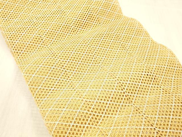 平和屋着物＊夏物 八寸名古屋帯 菱文 DABD6562cm