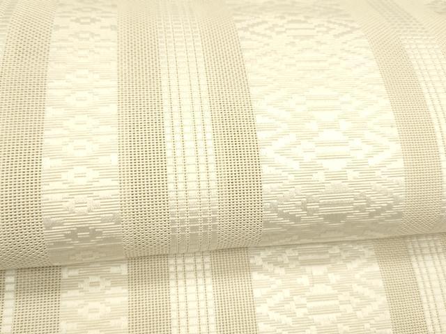 平和屋着物＊夏物 博多織 八寸名古屋帯 紗献上 素色 DABD6568cm