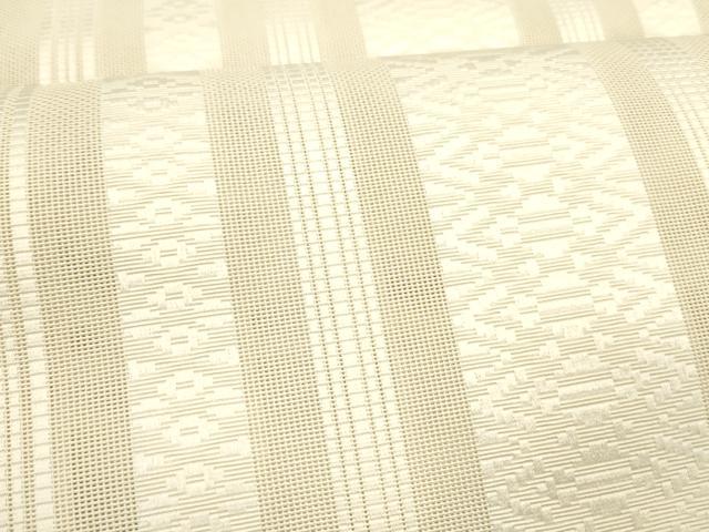 平和屋着物＊夏物 博多織 八寸名古屋帯 紗献上 素色 DABD6568cm