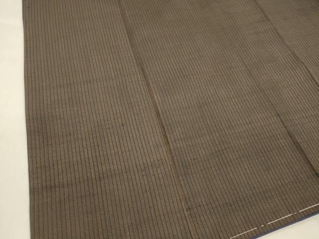 平和屋着物■男性　紬　アンサンブル　間道　正絹　逸品　DABD6585cm