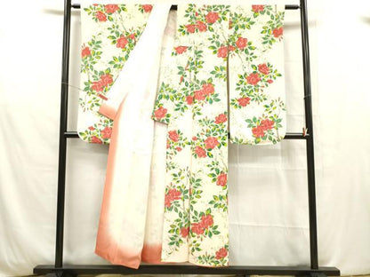 平和屋着物■豪華振袖 枝花文 正絹 逸品 DABD6591cm