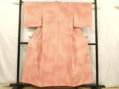 平和屋着物■江戸小紋 舞花文 暈し染め 正絹 逸品 DABD6601cm