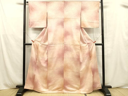 平和屋着物■上質な小紋 霞文 暈し染め 正絹 逸品 DABD6612cm