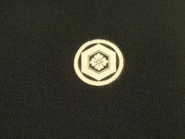 平和屋着物■豪華黒留袖 刺繍 童子遊び 器物花文 正絹 逸品 DABD6615cm