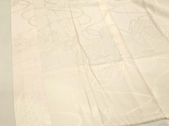 平和屋着物■長襦袢 無双仕立て 舞扇楽器花地紋 暈し染め 正絹 逸品 DABD6640cm