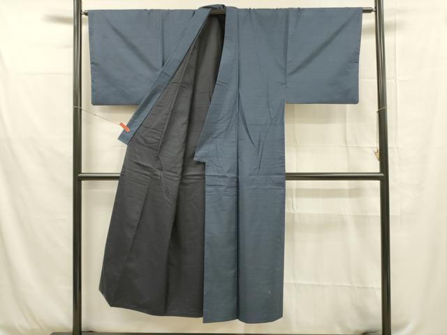 平和屋着物■男性 本場大島紬 アンサンブル 格子 正絹 逸品 DABD6645cm