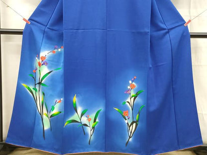 平和屋着物■訪問着 草花文 暈し染め 金彩 正絹 逸品 DABD6650cm