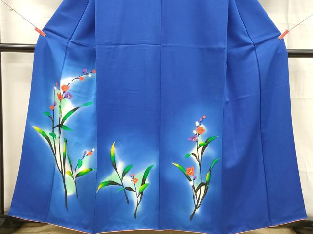 平和屋着物■訪問着 草花文 暈し染め 金彩 正絹 逸品 DABD6650cm