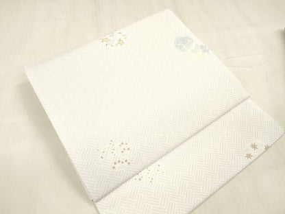 平和屋着物＊夏物 つけ帯 草花文 DABD6655cm