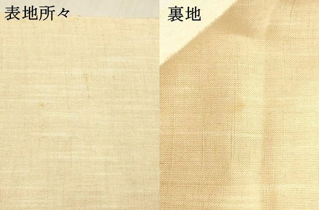 平和屋着物＊夏物 八寸名古屋帯 手描き 草花文 正絹 逸品 DABD6657cm
