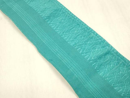 平和屋着物＊夏物 博多織 男性 角帯 紗献上 浅葱色 DABD6672cm