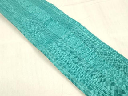 平和屋着物＊夏物 博多織 男性 角帯 紗献上 浅葱色 DABD6672cm