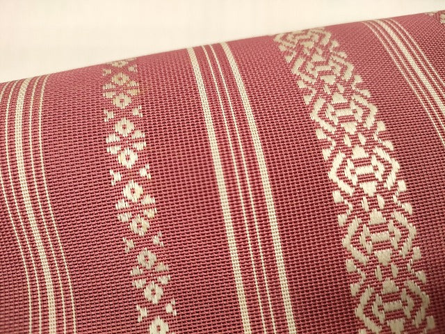 平和屋着物＊夏物 本場筑前博多織 つけ帯 紗献上 正絹 逸品 DABD6675cm