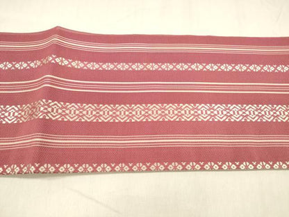 平和屋着物＊夏物 本場筑前博多織 つけ帯 紗献上 正絹 逸品 DABD6675cm