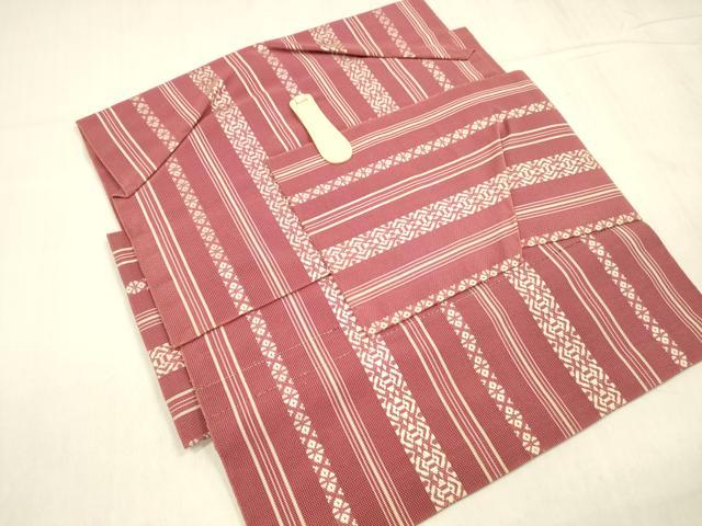 平和屋着物＊夏物 本場筑前博多織 つけ帯 紗献上 正絹 逸品 DABD6675cm