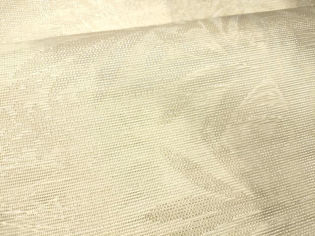 平和屋着物＊夏物 六通柄袋帯 枝葉文 金銀糸 正絹 逸品 DABD6682cm