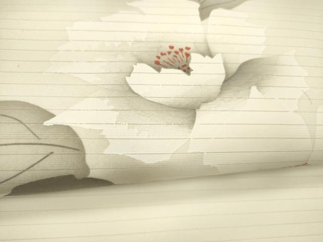 平和屋着物＊夏物 九寸名古屋帯 手描き 牡丹 DABD6693cm