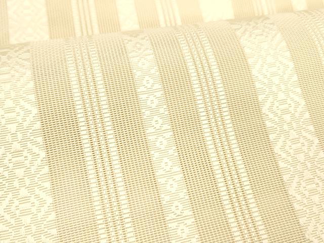 平和屋着物＊夏物 本場筑前博多織 八寸名古屋帯 紗献上 肌色 正絹 逸品 DABD6700cm