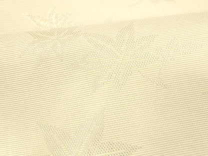 平和屋着物＊夏物 六通柄袋帯 舞葉文 銀糸 正絹 逸品 DABD6711cm