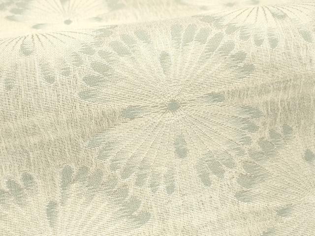 平和屋着物＊夏物 西陣 華翔苑謹製 九寸名古屋帯 舞花文 銀糸 証紙付き 正絹 逸品 DABD6713cm