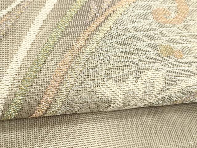 平和屋着物＊夏物　つけ帯　流水文　金銀糸　正絹　逸品　DABD6874cm 平和屋着物＊夏物 つけ帯 流水文 金銀糸 正絹 逸品 DABD6874cm - メルカリ