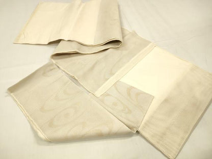 平和屋着物＊夏物　つけ帯　流水文　金銀糸　正絹　逸品　DABD6716cm