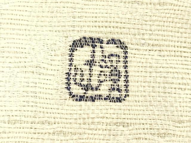 平和屋着物▽つけ帯　スリーシーズン　春夏秋　作家物　兎草葉文　銀糸　正絹　逸品　DABD6720cm 平和屋着物▽つけ帯 スリーシーズン 春夏秋 作家物 兎草葉文