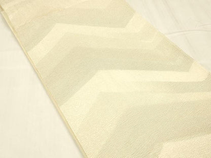 平和屋着物＊夏物 六通柄袋帯 抽象文様 金銀糸 正絹 逸品 DABD6724cm
