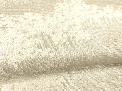 平和屋着物＊夏物 松尾光琳 六通柄袋帯 立波文 銀糸 正絹 逸品 DABD6726cm