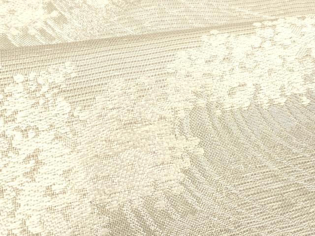 平和屋着物＊夏物 松尾光琳 六通柄袋帯 立波文 銀糸 正絹 逸品 DABD6726cm
