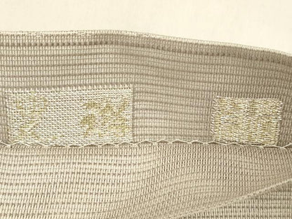 平和屋着物＊夏物 松尾光琳 六通柄袋帯 立波文 銀糸 正絹 逸品 DABD6726cm