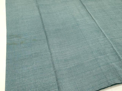 平和屋着物■江戸小紋 万筋 藍色×白色 正絹 逸品 DABD6737cm