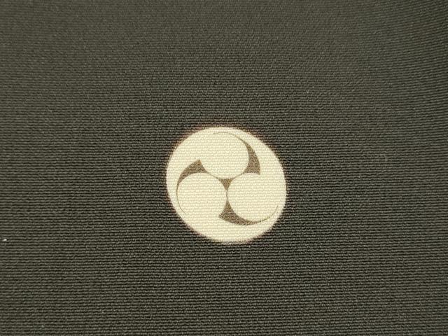 平和屋着物■豪華黒留袖　駒刺繍　地紙葡萄蔦の葉更紗花文　金彩　正絹　逸品　DABD6776cm