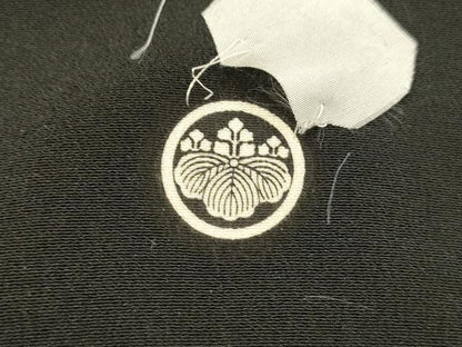 平和屋着物■豪華黒留袖　駒刺繍　飛鶴草花文　松竹梅　正絹　逸品　DABD6837cm