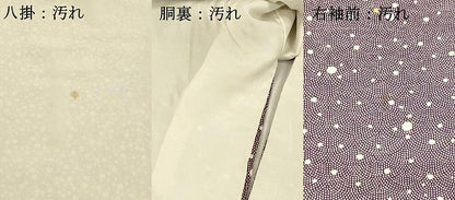 平和屋着物■訪問着　江戸小紋　鮫小紋柄　霞文　正絹　逸品　DABD6839cm