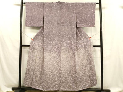 平和屋着物■訪問着　江戸小紋　鮫小紋柄　霞文　正絹　逸品　DABD6839cm