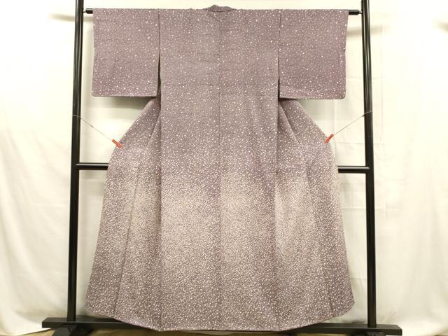 平和屋着物■訪問着　江戸小紋　鮫小紋柄　霞文　正絹　逸品　DABD6839cm