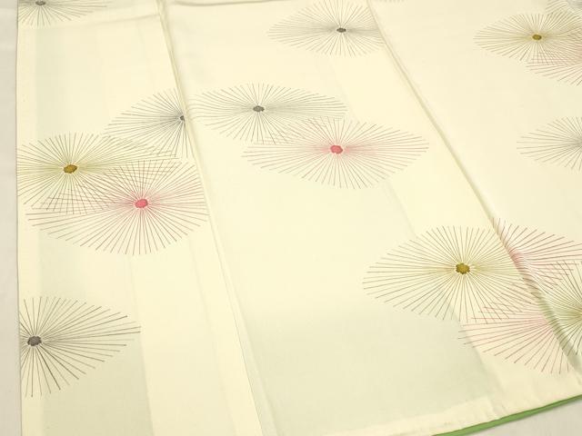 平和屋着物■上質な小紋　花菱文　正絹　逸品　DABD6855cm