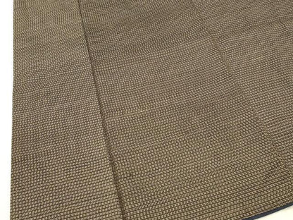 平和屋着物■男性　本場大島紬　アンサンブル　格子　正絹　逸品　DABD6867cm
