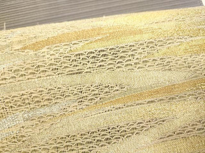 平和屋着物＊夏物 絽綴れ 八寸名古屋帯 抽象文様 金銀糸 三越扱い 正絹 逸品 DABD6876cm