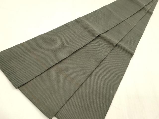 平和屋着物＊夏物 男性 絽綴れ 角帯 革色 正絹 逸品 DABD6877cm