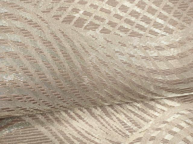 平和屋着物＊夏物 六通柄袋帯 抽象文様 金銀糸 正絹 逸品 DABD6878cm