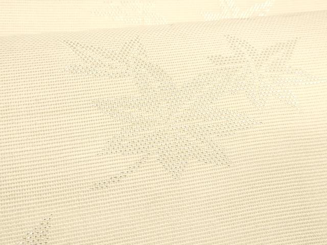 平和屋着物＊夏物 六通柄袋帯 舞葉文 銀糸 正絹 逸品 DABD6881cm