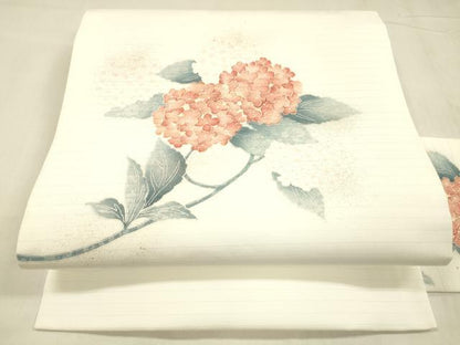 平和屋着物＊夏物 九寸名古屋帯 紫陽花 金彩 DABD6885cm