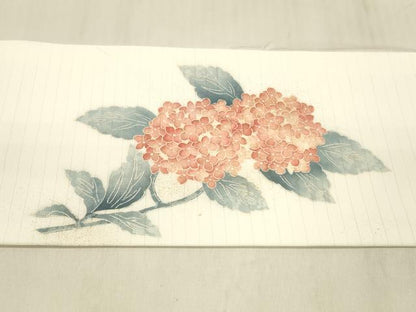 平和屋着物＊夏物 九寸名古屋帯 紫陽花 金彩 DABD6885cm