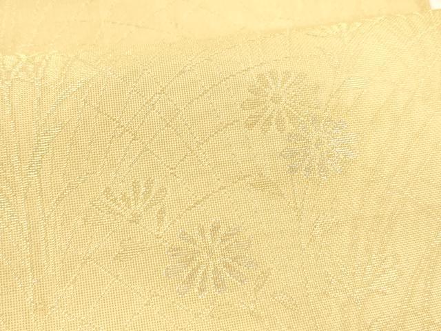 平和屋着物＊夏物 六通柄袋帯 草花文 金銀糸 正絹 逸品 DABD6886cm